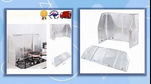 Kitchen Oil Splash Guard Aluminum Foil Gas Stove Shield Oil Splatter Screen Kitchen Tool (120 x 50cm)