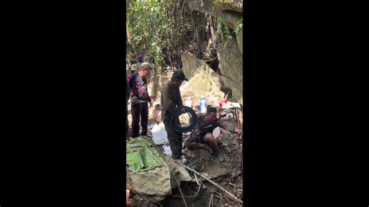 Cave rescue continues for eight day as gold prospectors remain trapped inside