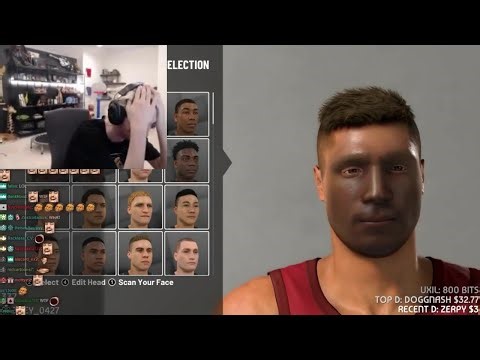 xQc's Face Timeline NBA 2K19-2K24