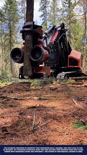 Automated Wood Harvesting and Log Processing Machine