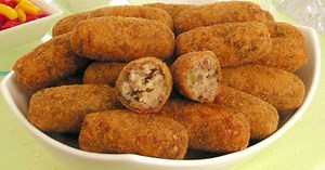 Croquete de carne moída tradicional