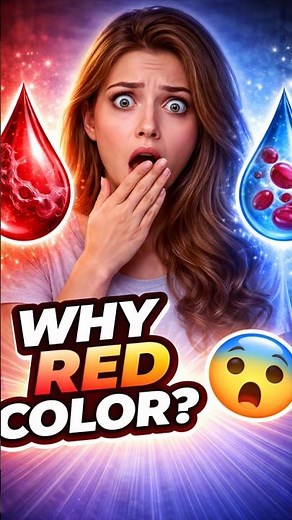Why Is Your Blood Always Red? 🤔 #medicalfacts #sciencefacts #redblood #health #clinicaldecode