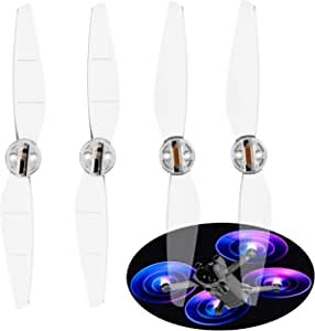 (4Pcs) Mini 3 Pro Lights Propellers, Night Led Flash Flying Propeller Blades Props for DJI Mini 3 Pro Accessories