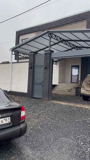 Modern Carport Design with Translucent Roof