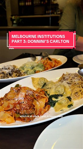 Donnini’s Carlton handmade pasta — Lygon Street Italian restaurant