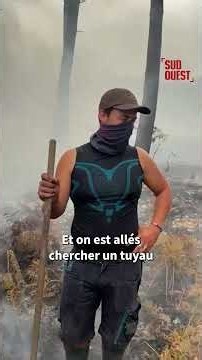 Wildfire in Gironde: a father and son mobilized in Le Porge against flare-ups