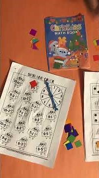 Christmas Math Book k1 #homeschoolingfun #math #christmas