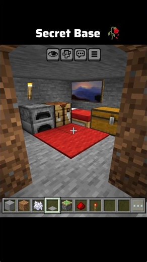 Minecraft: Secret Base House 🏡 #shorts
