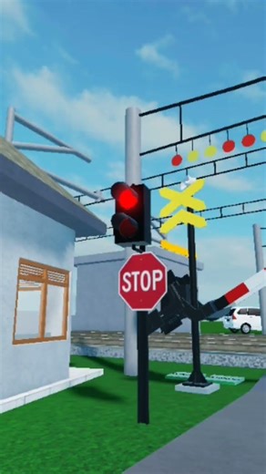 proses pembuka palang pintu perlintasan kereta api model kreasi anak bangsa (kab)