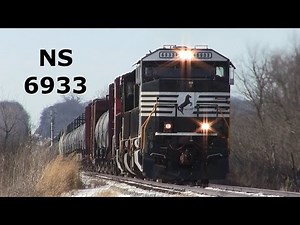 NS 6933 East, an EMD SD60E, by Burlington, Illinois on 12-18-2013