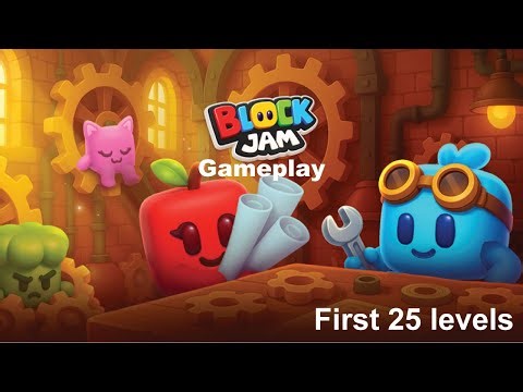 BlockJam3D Full Gameplay Levels 1 to 25 Complete | All Puzzle Solutions 🧩