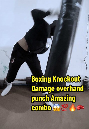 Boxing knockout overhand punch combo — best technique tips
