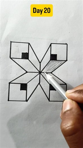 3D drawing illusion video. #shorts #illusion #drawing #satisfying #3d #viralshorts #trendingshorts