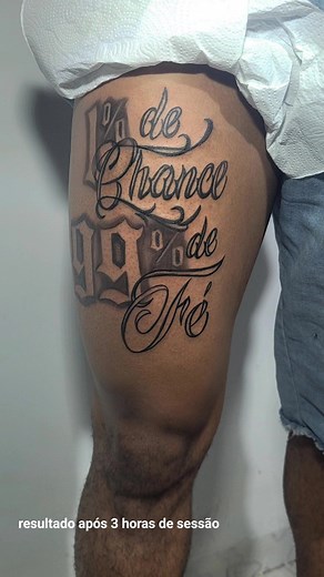Tatuagem na Coxa: 1% de Chance, 99% de Fé
