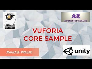 VUFORIA CORE SAMPLE | AUGMENTED REALITY