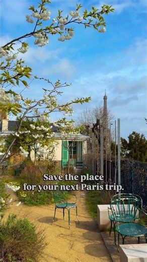 A Hidden Garden Cafe in Paris With an Eiffel Tower View 🗼