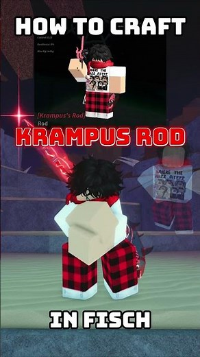 How to craft the NEW 'Krampus Rod' In roblox FISCH!! #roblox #fisch #gaming