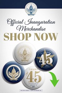 This collectible set of six commemorates President Trump’s historic inauguration as our 45th U.S. President. Hurry, make a contribution of $29 or more now and receive yours in time to wear on President Donald Trump's historic Inauguration Day before they're SOLD OUT. | Donald J. Trump | Facebook