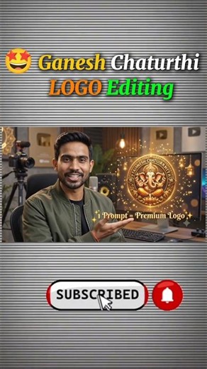 🙏 Ganesh Chaturthi Special Logo Editing Tutorial! 🎨 #ganeshchaturthi #ytshorts #shorts