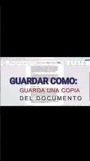 Diferencia entre Guardar y Guardar como en Word #aprendeword #wordtips #tutorialword #trucosword