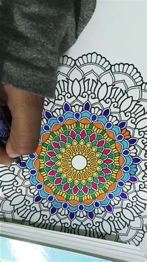 Mandala coloring tutorial #mandalaart