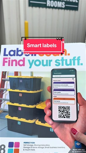 Smart Labels for Easy Organization in Storage Spaces