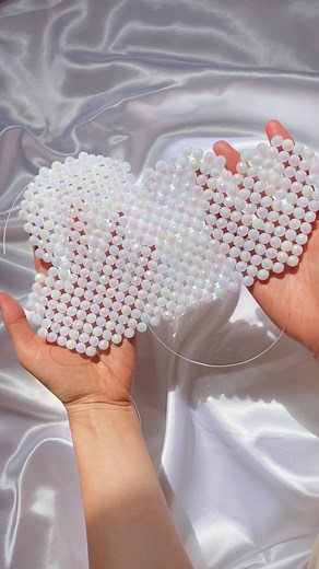 Making a handmade beaded bag