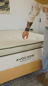 Our top-rated mattress is now available with an attached box-top! Ideal for side sleepers and those looking for additional pressure relief. | Avocado Green