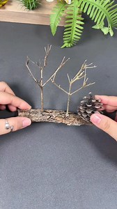 Mini Winter Forest Scene #mini #forest #winter #fblifestyle | paper craft ideas