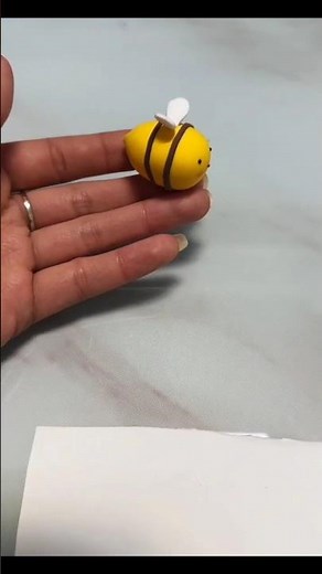 DIY - How to make "Honey Bee"🐝 out of Clay #diy #cutebee #shorts