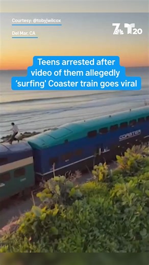 San Diegans are used to people surfing waves, but a new viral video shows two people surfing on a train as it passed through Del Mar over the weekend. NBC 7’s Omari Fleming reports. For the FULL report, head to NBC7.com | NBC 7 San Diego