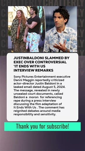 #JustinBaldoni Slammed by Exec Over Controversial ‘It Ends With Us’ Interview Remarks