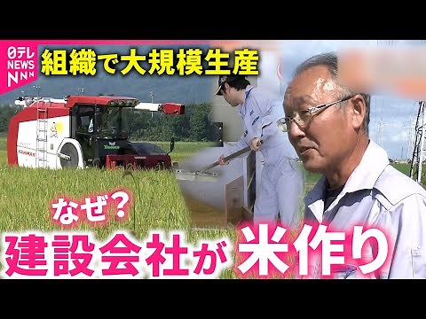【米作り】農家減少の一方で増える団体経営 建設会社が挑む大規模で効率的なコメ作り 新潟 NNNセレクション