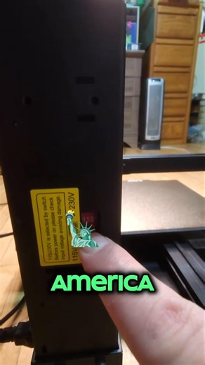 Printer not turning on or printing weird? Check this first! #3dprinters #voltageswitch #troubleshoot