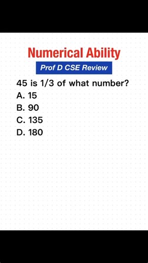 Civil Service Exam Review: Numerical Ability | Prof D CSE Review