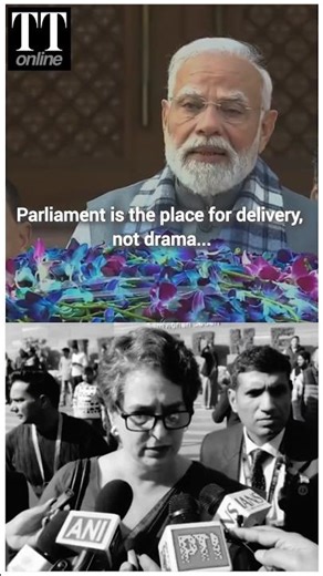 PM Modi says "Don’t Do Drama in Parliament", Priyanka Gandhi Counters #pmmodi #priyankagandhi