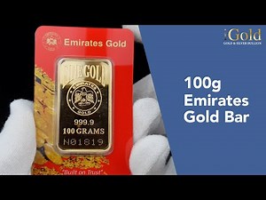 100g Emirates Gold Bar