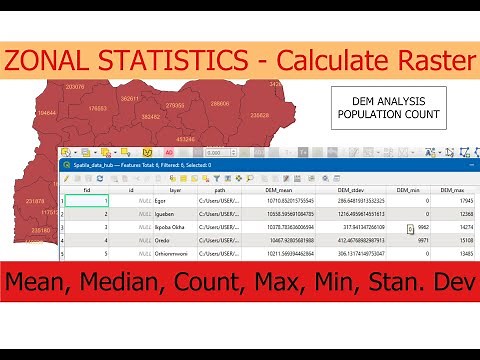 How to perform Zonal Statistics in QGIS – [Mean, Max, Min, Count, S.D]