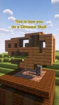 Dinosaur Skull #minecraft #minecrafttutorial #minecraftbuilding #home #homedecor #dinosaur #skull