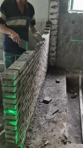 How to install white exposed bricks for a strong wall structure