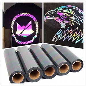 [Hot Item] Rainbow Reflective Heat Transfer Iridescent Vinyl Film Rolls