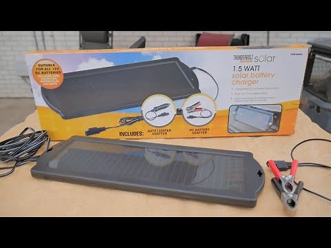Harbor freight solar panel review/test..Can this small solar panel charge a car battery???