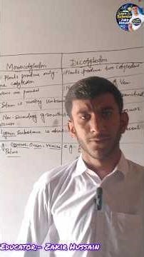 Monocot vs Dicot – Don’t Confuse Again! 😲#biology #tranding #viral short.