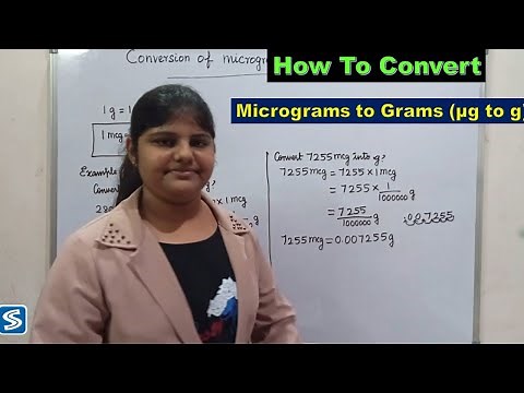 Conversion of Microgram To Gram |How To Convert Microgram(mcg) To Gram(g) | mcg To g