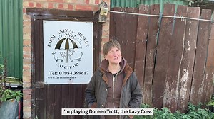 Doreen Tipton gets into character at Farm Animal Rescue Sanctuary ahead of playing Doreen the Lazy Cow in Jack and the Beanstalk 🌱 Moo-ving into retirement Doreen? She has a look around Farm Animal Rescue Sanctuary to see the fantastic work they do to rehome farm animals. See Doreen Tipton and the Jack and the Beanstalk cast - on until 28 Jan. Find out more about FARS and visiting them here 👉 https://bit.ly/3H3eXMO | Birmingham Hippodrome