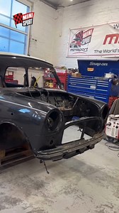 Inspection complete. Rust exposed. Panels removed. The road to restoration begins for this Mini Cooper! 🛠️ Want your Mini to look its best? Chat with us today about restorations! 🚗 #MiniCooper #minirepair #ClassicMini #MiniSportLtd | Mini Sport Ltd