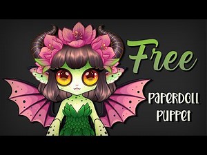 How to Make a Poseable Paper Doll | Easy Step-by-Step Tutorial I DRYAD Character (Free Printable)
