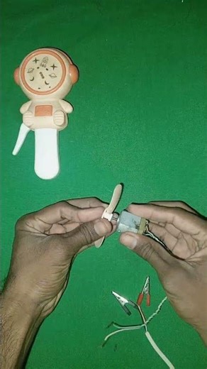 Toy Fan Test | Mini DC Motor DIY Experiment #HowTo #DIY #Shorts