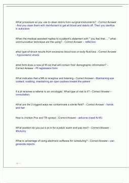 CCMA EXAM LATEST 2024 ACTUAL EXAM COMPLETE QUESTIONS AND CORRECT DETAILED ANSWERS VERIFIED ANSWERS A