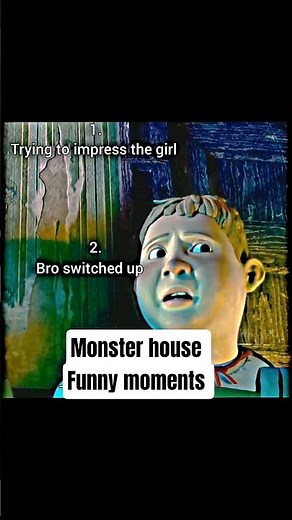 Ranking the best funny moments in 🎬–Monster house #shorts #funnymoments #monsterhousemovie